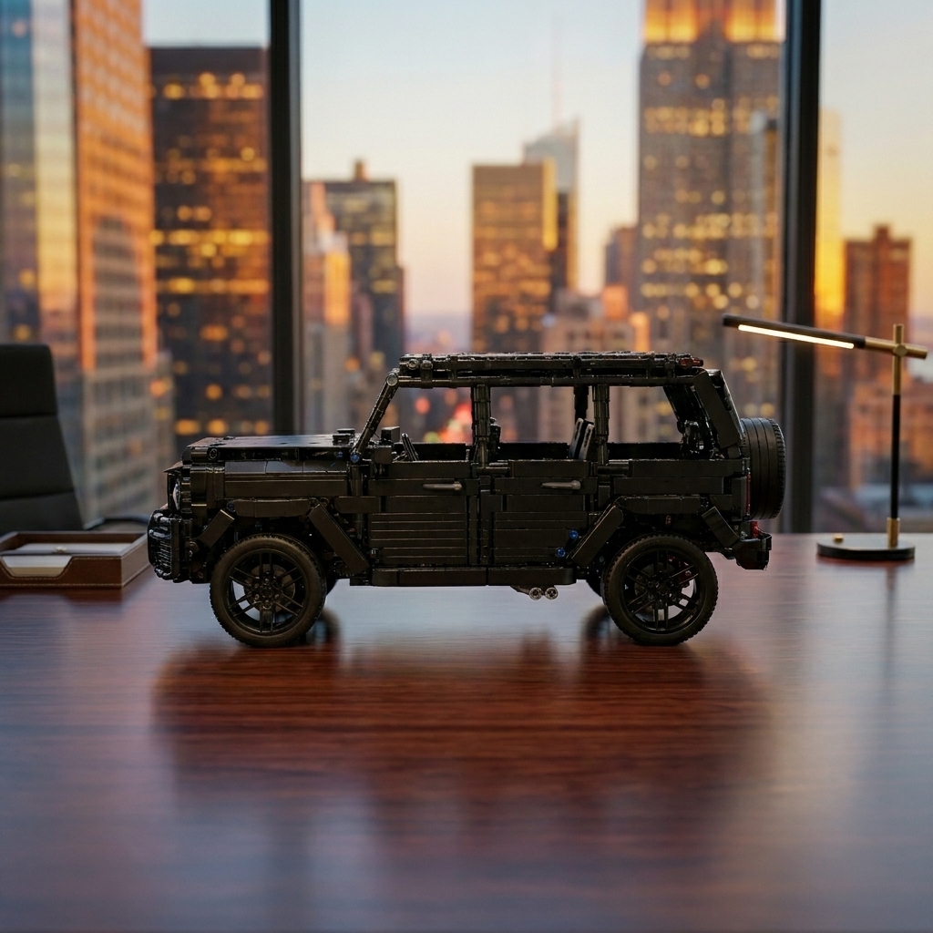 Siêu xe mô hình G63 AMG tỷ lệ 1:24 bằng kim loại màu đen