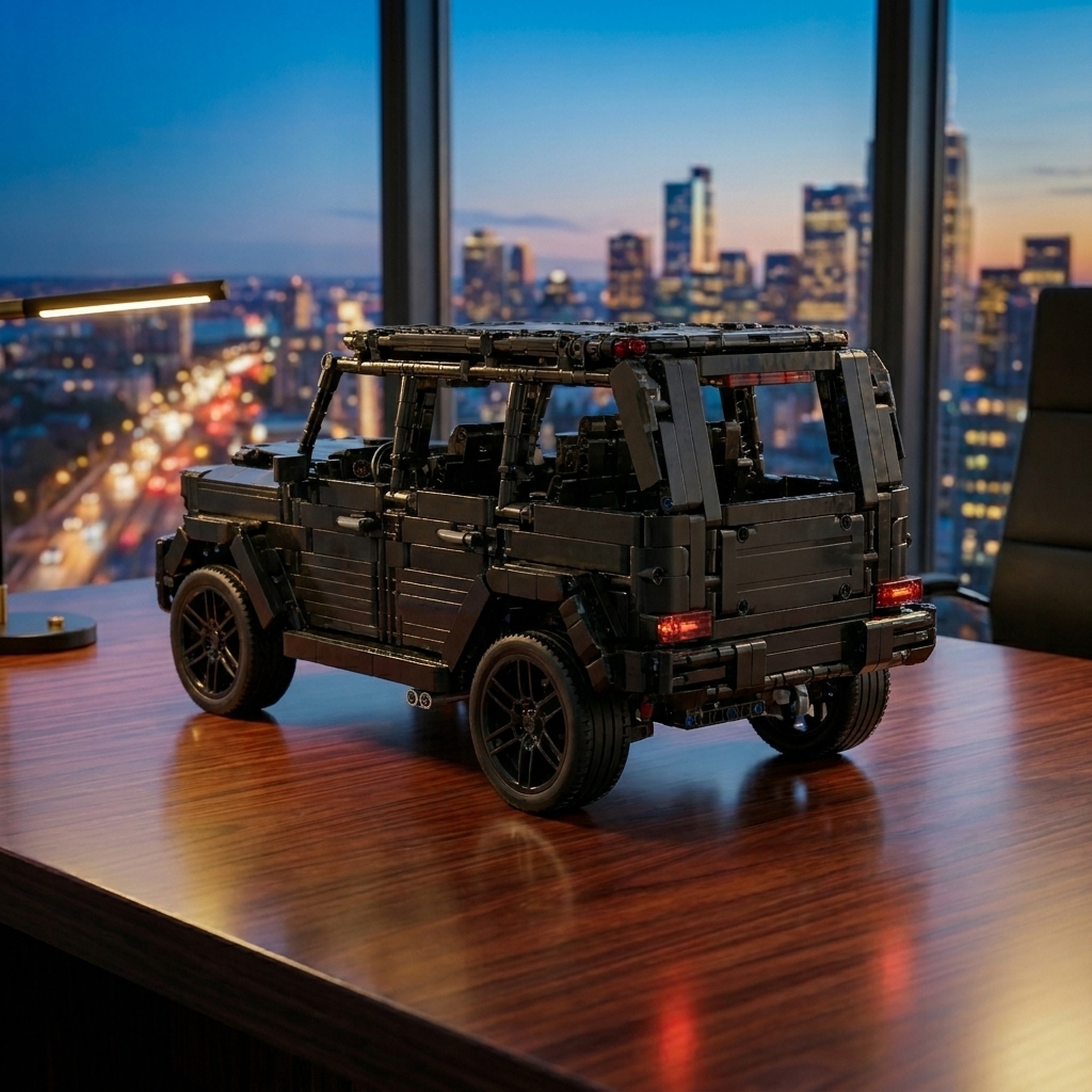 Siêu xe mô hình G63 AMG tỷ lệ 1:24 bằng kim loại màu đen
