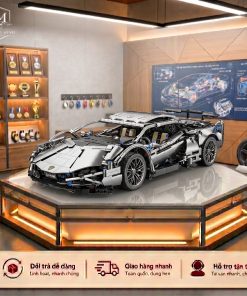 Mô Hình Lắp Ráp Siêu Xe Ô Tô Lambo Xám Titan 1:14 (1280 Mảnh)