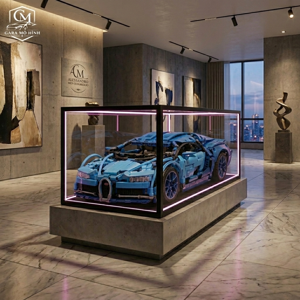 Xe Mô Hình Lắp Ráp Bugatti Chiron Super Sport NOCA 1388 Mảnh Ghép Tỷ Lệ 1:14 - Ảnh 4