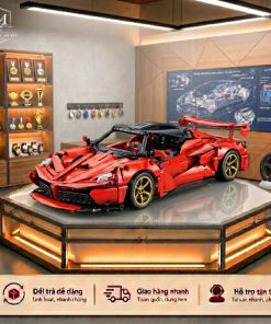 Đồ Chơi Mô Hình Lắp Ráp Siêu Xe Ô Tô Ferrari Đỏ 1:14 (1388 Mảnh)