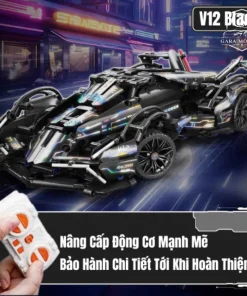 Xe đua Oto V12 Black Cao Cấp tỉ lệ 1:14
