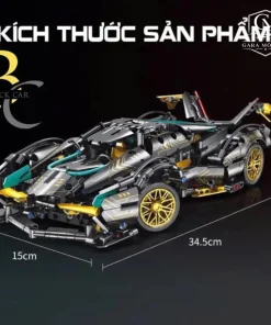 Xe đua Oto V12 Vàng Đen tỉ lệ 1:14