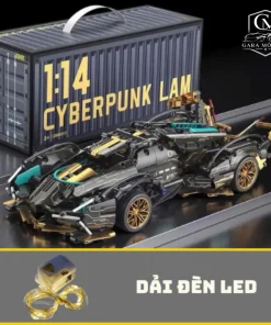 Xe đua Oto V12 Vàng Đen tỉ lệ 1:14